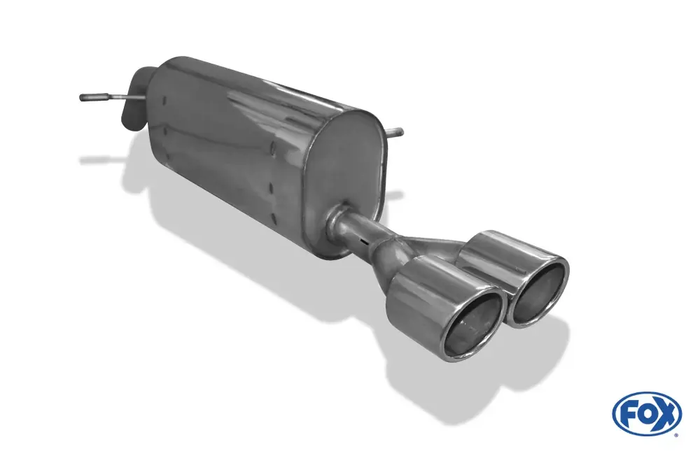 FOX Endschalldämpfer passend für Peugeot 207 RC - 2x100 Edelstahl Top-Angebot