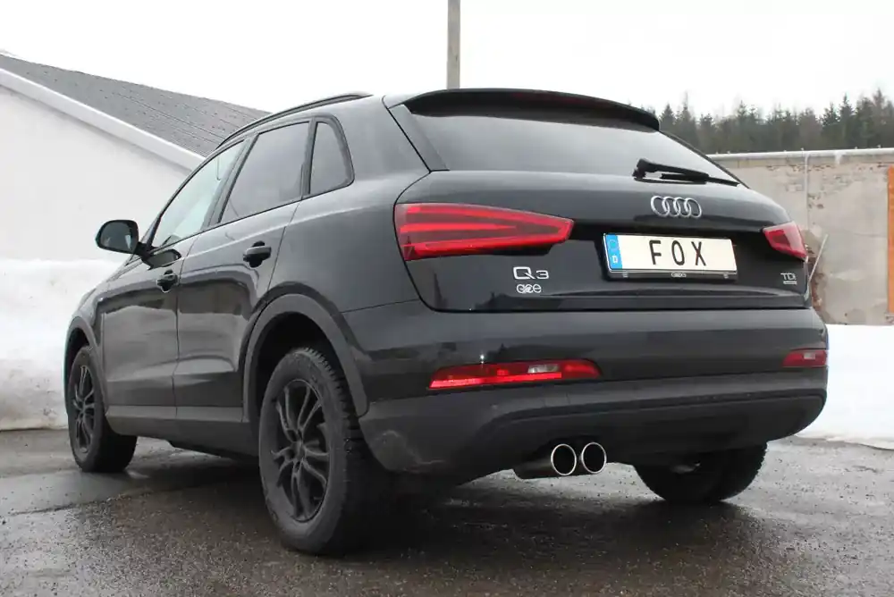 Echt FOX Endschalldämpfer passend für Audi Q3 quattro 2x80 Typ 12