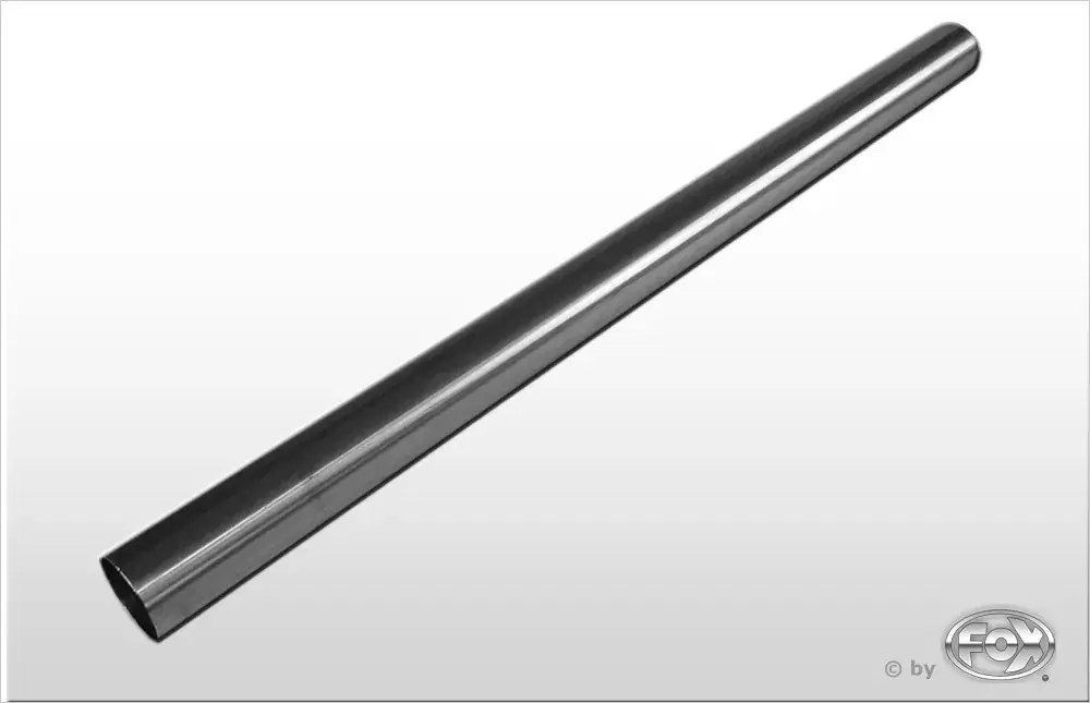 FOX Uni-Rohr ungeweitet Ø76mm Edelstahl Länge 1000mm Zertifiziert