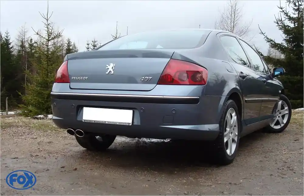 Direktkauf FOX Endschalldämpfer passend für Peugeot 407 2,2l 16V Typ 33