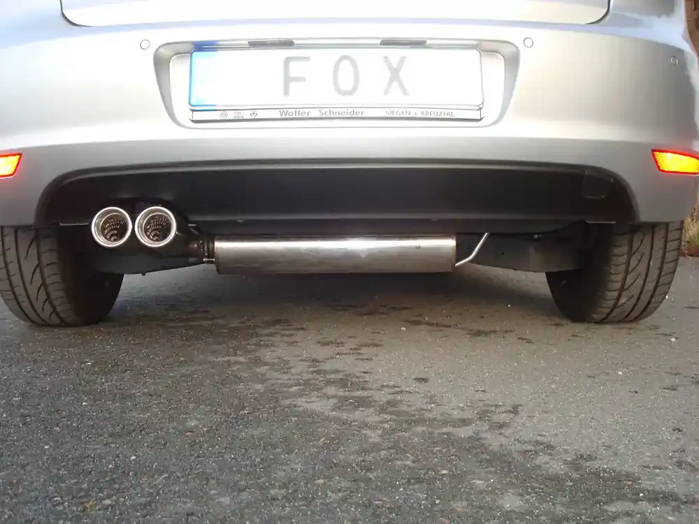 Direkt Vom Hersteller FOX Endschalldämpfer 2x80 Typ 13 passend für VW Golf VI
