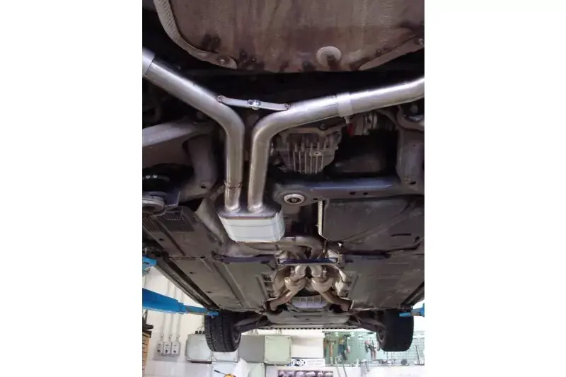 Rabatt FOX Edelstahl Vorschalldämpfer passend für Audi S4/S5 4,2l 260kW B8