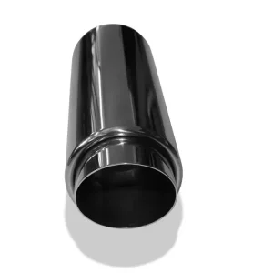 Abverkauf FOX Anschweißendrohr Typ 27 Racing Design Ø80mm außen - 65mm innen / Länge 330mm