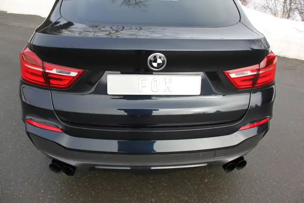 FOX Endschalldämpfer passend für BMW X4 F26 2x90 Schwarz Must-Have