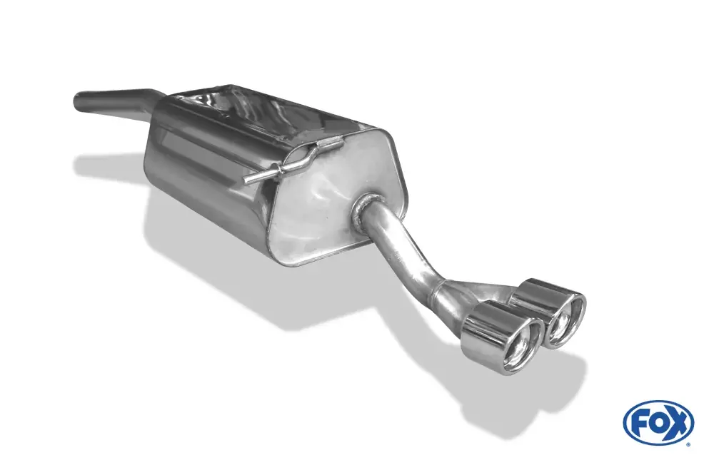 Highlight FOX Endschalldämpfer passend für VW Caddy III - 2x80 Typ 17
