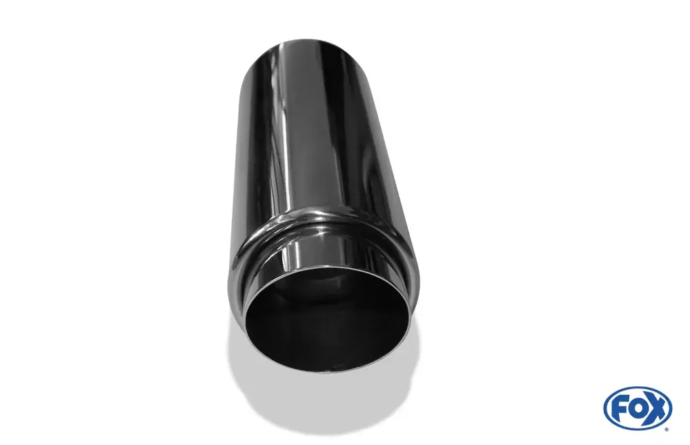Schnäppchen FOX Anschweißendrohr Typ 27 Racing Design Ø 70mm außen – 55mm innen – Edelstahl