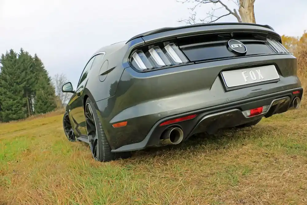 Neue Ware FOX Endschalldämpfer 1x100 Typ 25 rechts/links passend für Ford Mustang Coupe & Cabrio ab 2014
