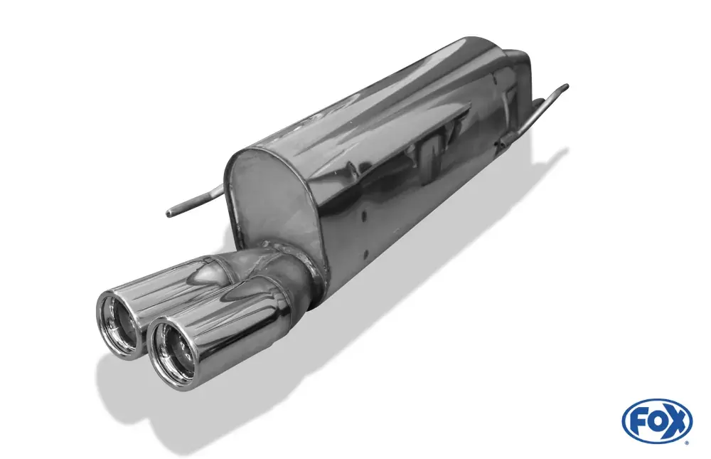 Neuheit FOX Endschalldämpfer 2x76 Typ 13 passend für Fiat Grande Punto 199