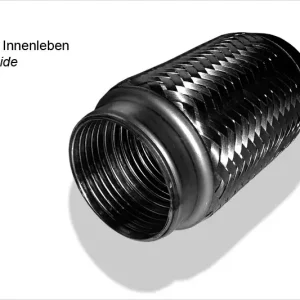Billig Flexibles Rohr Interlock Ø55mm Länge 150mm aus Edelstahl