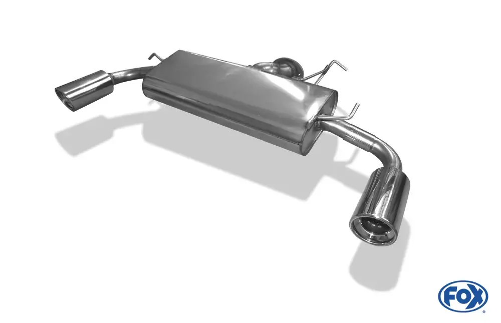 FOX Endschalldämpfer passend für Mitsubishi Lancer CYO - Sportback/Stufenheck - 1x100 Typ 17 rechts/links Sale
