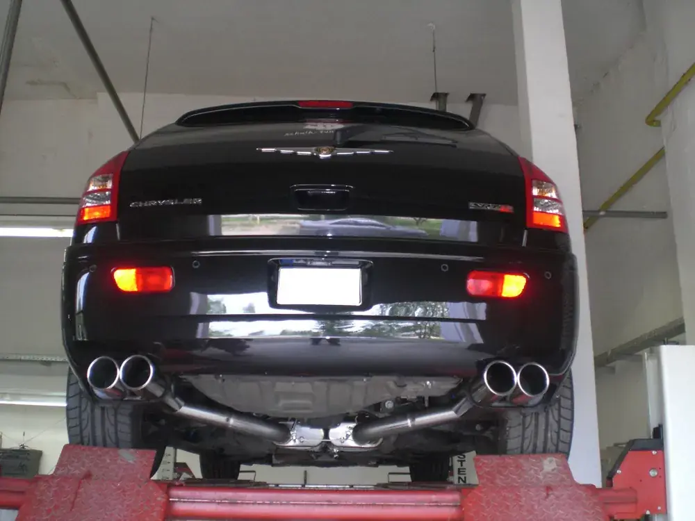 Neuheit FOX Endschalldämpfer passend für Chrysler 300C SRT8 - 2x100 Typ 17 rechts/links