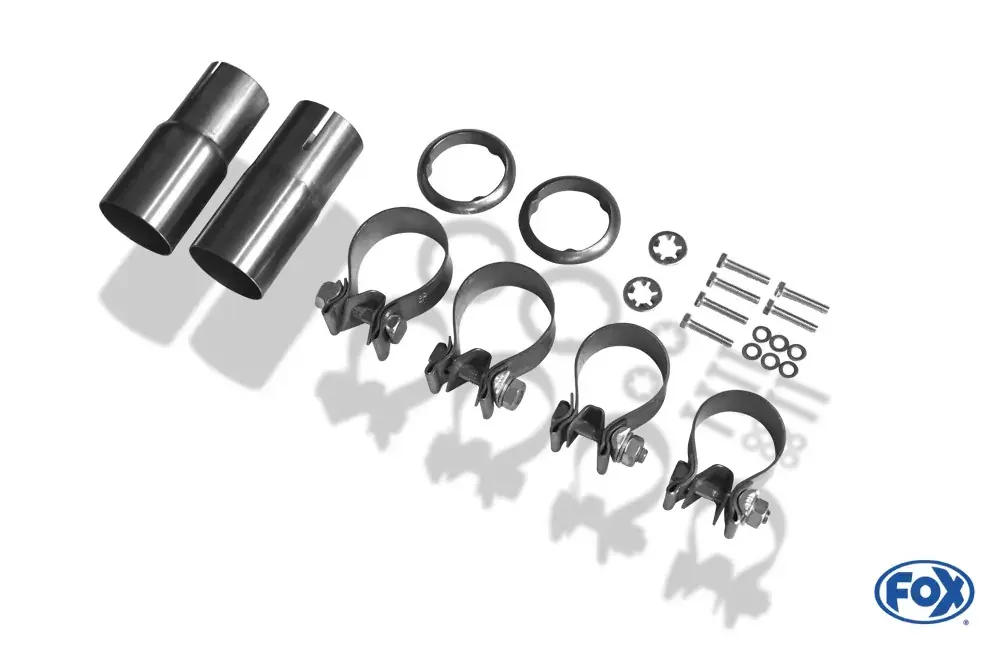 Schnäppchen FOX Endschalldämpfer passend für VW Golf V Plus Cross 5M – 2x80 Typ 13 rechts/links