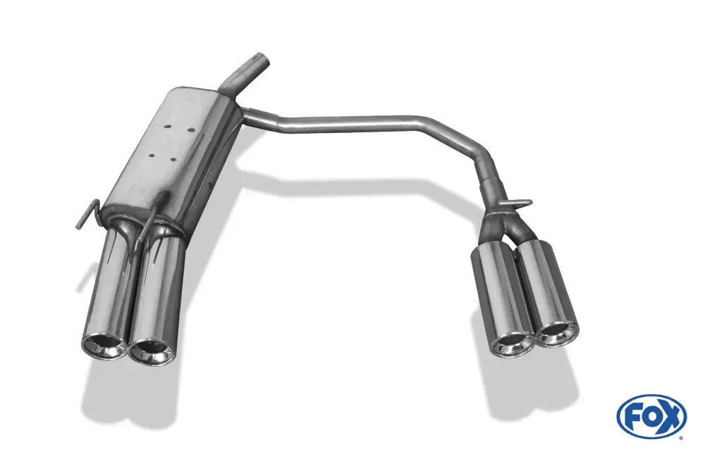 Rabatt FOX Endschalldämpfer passend für Opel Corsa B Ø60mm - 2x80 Typ 13 rechts/links