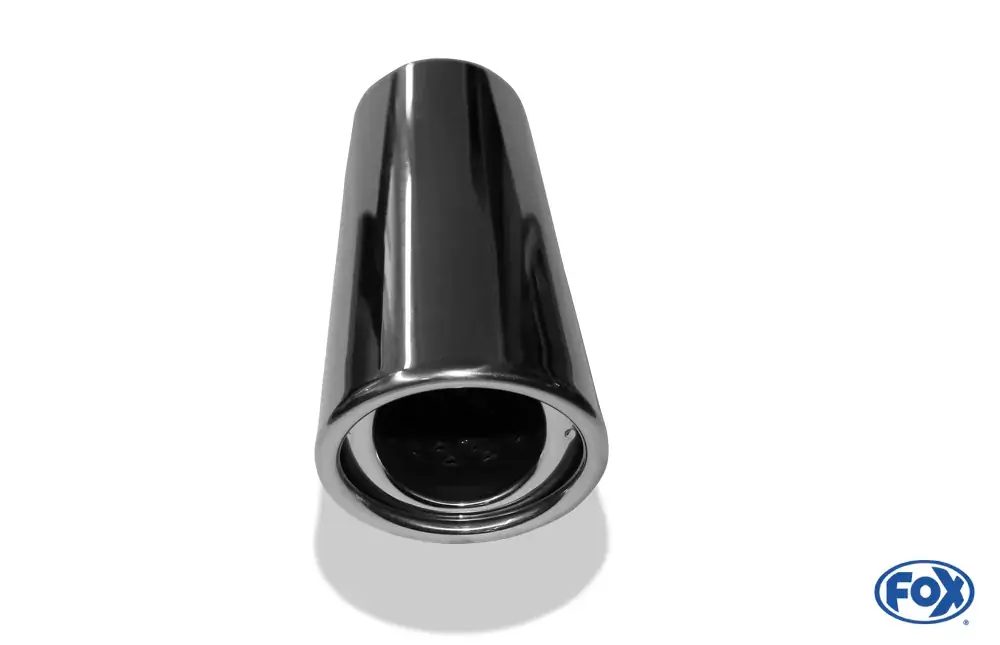 FOX Anschweißendrohr Typ 33 88x74 mm Edelstahl oval mit Absorber Nur Heute