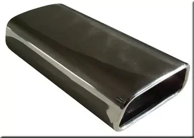 FOX Anschweißendrohr Typ 60 145x65 mm / Länge 270 mm trapezförmig Edelstahl Sichere Zahlung