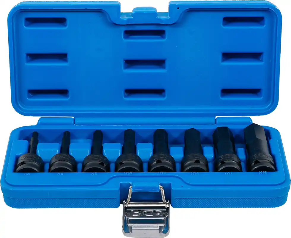 Sale BGS Kraft-Bit-Einsatz-Satz 1/2 Zoll Innensechskant 5–19 mm 8-tlg.
