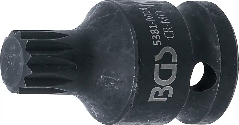 BGS Kraft-Bit-Einsatz M14 Innenvielzahn (für XZN) 1/2" Länge 43 mm Zertifiziert