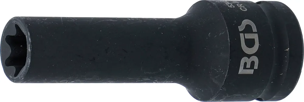 Markenprodukt BGS Kraft-Steckschlüssel-Einsatz E20 tief E-Profil 3/4 Zoll Innenvierkant 20 mm