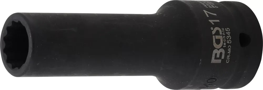 Expressversand BGS Kraft-Steckschlüssel-Einsatz Zwölfkant, tief 17 mm passend für Mercedes MB 400/420/500