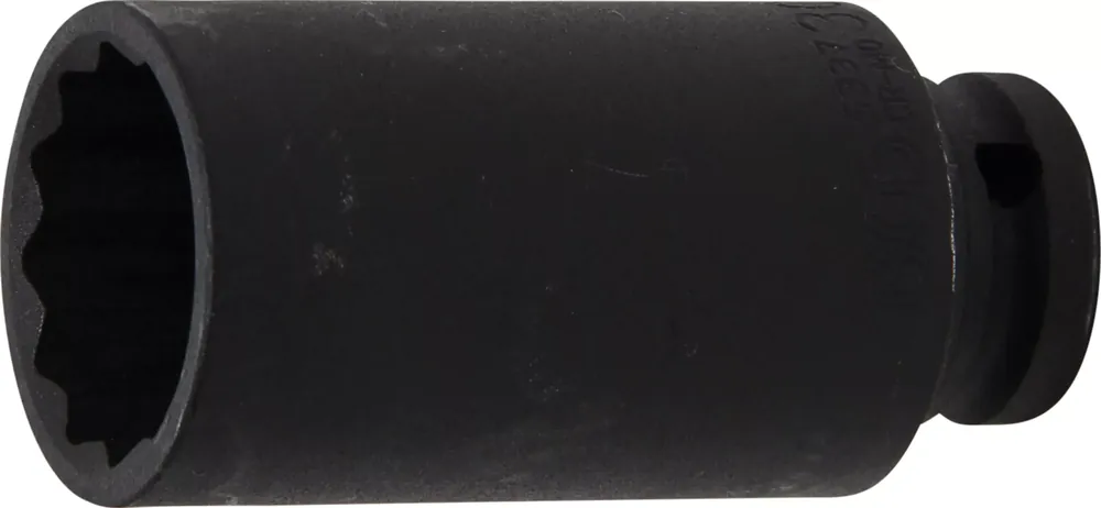 BGS Kraft-Steckschlüssel-Einsatz Zwölfkant, tief 12,5 mm (1/2") SW 30 mm Expressversand