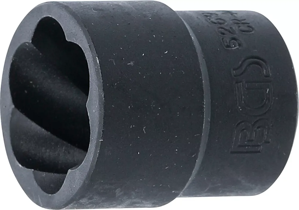 Spiral-Profil-Steckschlüssel-Einsatz / Schraubenausdreher Innenvierkant 12,5 mm SW 21 mm Wochenendangebot