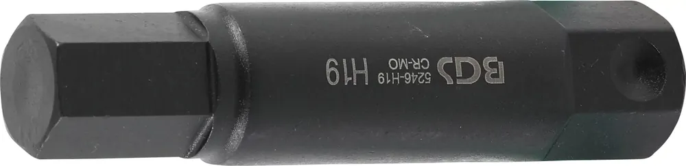 Neu BGS Bit 100 mm Außensechskant 22 mm / Innensechskant 19 mm