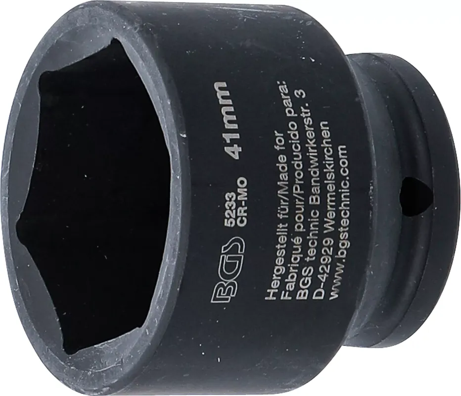 BGS Kraft-Steckschlüssel-Einsatz SW 41 mm 1/2 Zoll Innenvierkant Expressversand