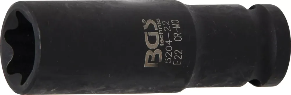 BGS Kraft-Steckschlüssel-Einsatz E22 tief 1/2 Zoll Sofort Bestellen