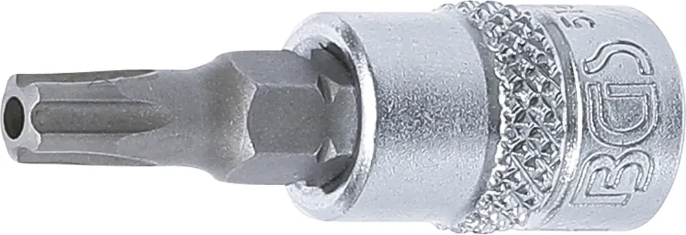 Wochenendangebot BGS Bit-Einsatz TS27 Innenvierkant 6,3 mm (1/4") TS-Profil mit Bohrung