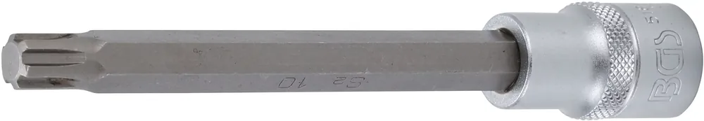 Bit-Einsatz Keil-Profil M10, Länge 140 mm, 1/2 Zoll Innenvierkant Highlight