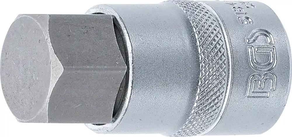 BGS Bit-Einsatz Innenvierkant 12,5 mm (1/2") Innensechskant 22 mm Expressversand