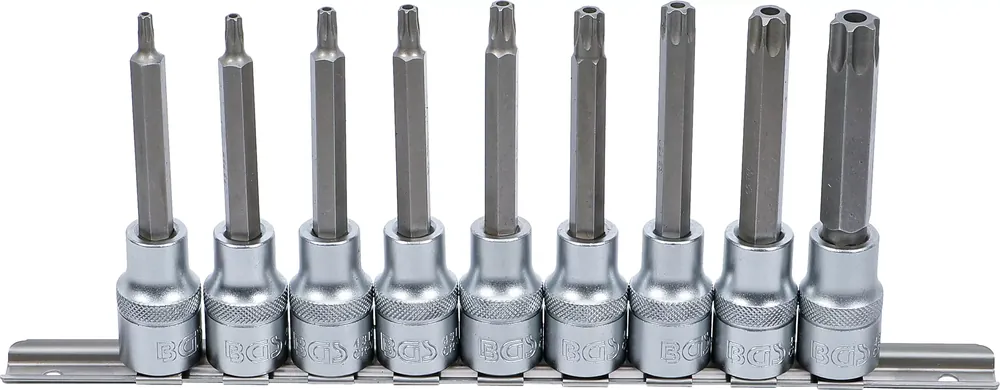Jetzt Bestellen Bit-Einsatz-Satz T-Profil (für Torx) mit Bohrung 9-tlg.