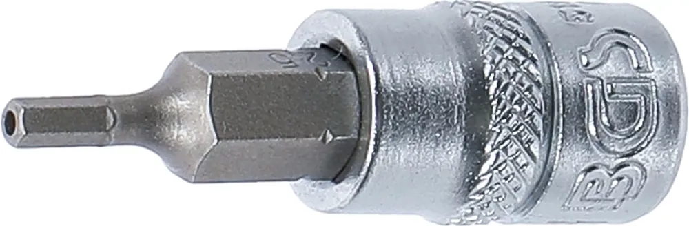 Sale BGS Bit-Einsatz Innenvierkant 6,3 mm (1/4 Zoll) – Innensechskant mit Bohrung 2,5 mm
