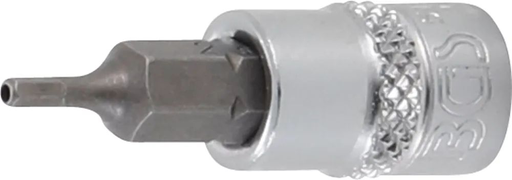 Wochenendangebot BGS Bit-Einsatz 6,3 mm (1/4") Innensechskant mit Bohrung 2 mm