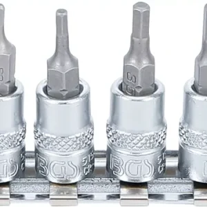 Abverkauf BGS Bit-Einsatz-Satz 6-tlg. 1/4 Zoll Innensechskant 1,5–6 mm