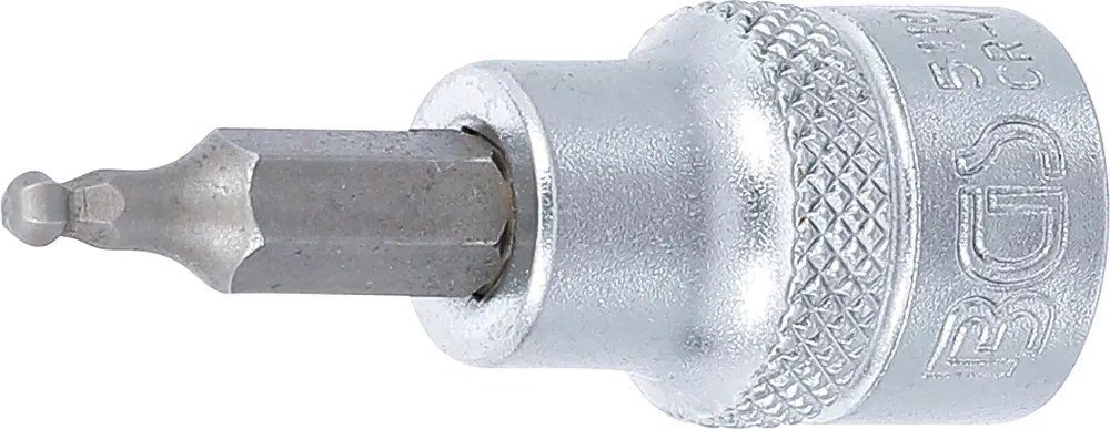 Bit-Einsatz Innensechskant mit Kugelkopf 3 mm Innenvierkant 10 mm (3/8") Echt