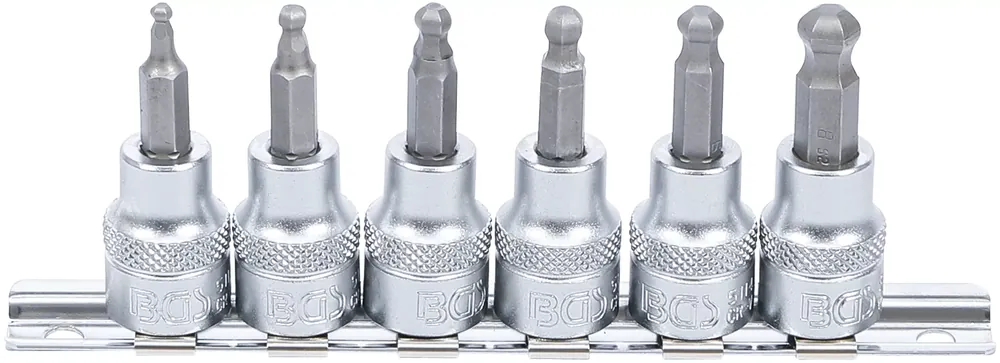 Sichere Zahlung BGS Bit-Einsatz-Satz 3/8 Zoll Innensechskant mit Kugelkopf 6-tlg.