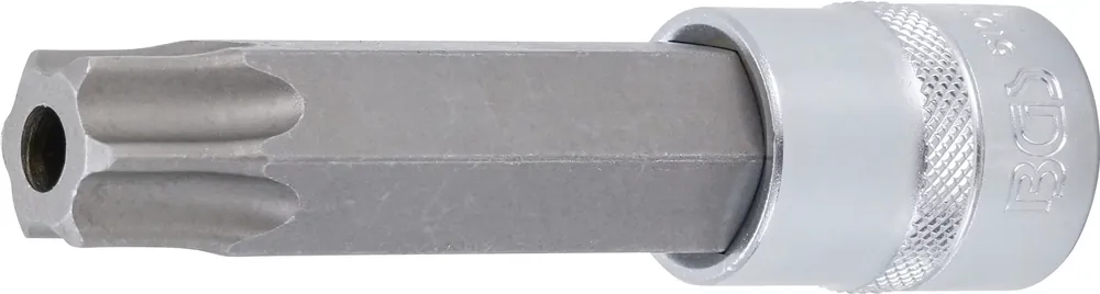 BGS Bit-Einsatz T90 mit Bohrung, 110 mm Länge, Innenvierkant 1/2" Super-Preis