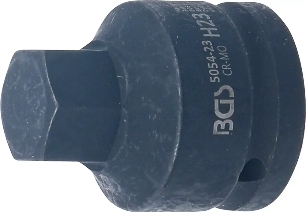 Sonderaktion BGS Kraft-Bit-Einsatz Länge 55 mm Antrieb Innenvierkant 20 mm (3/4") Innensechskant 23 mm