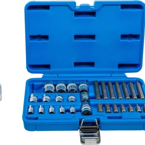 Bestpreis Bit- und Steckschlüssel-Satz E/T-Profil (für Torx) 30-tlg.