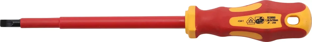 BGS VDE-Schraubendreher Schlitz 6,5 mm Klingenlänge 150 mm Schnäppchen