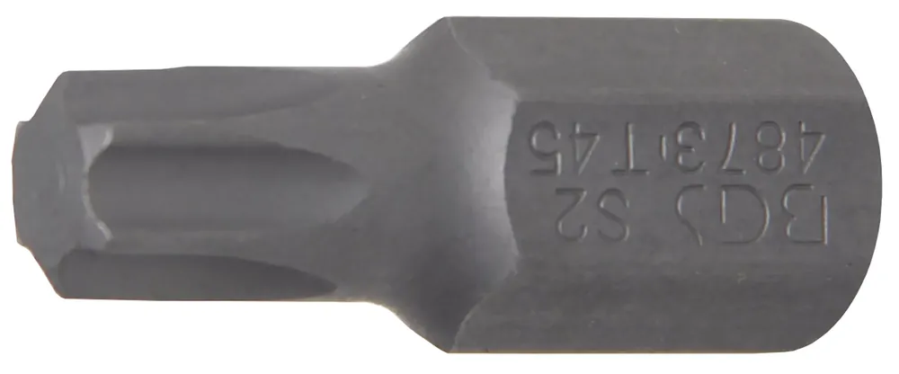 Preiswert Bit T45 Torx Außensechskant 10 mm Länge 30 mm