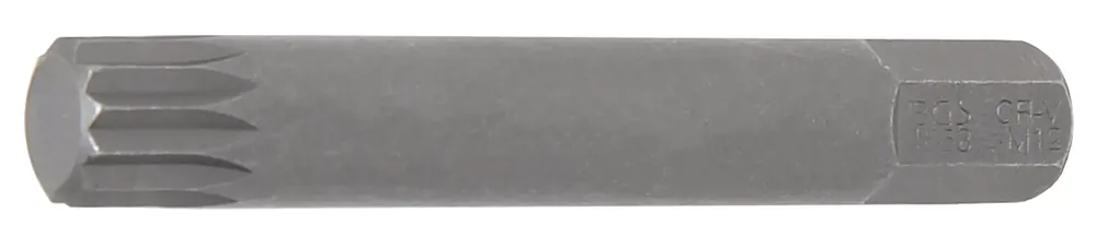 Nur Heute BGS Bit Innenvielzahn M12 75 mm 3/8 Zoll Außensechskant 10 mm