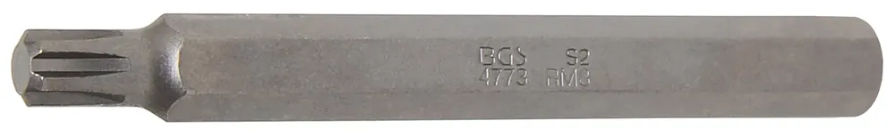 Billig BGS Bit M8 Keil-Profil (für RIBE) 100 mm Außensechskant 10 mm