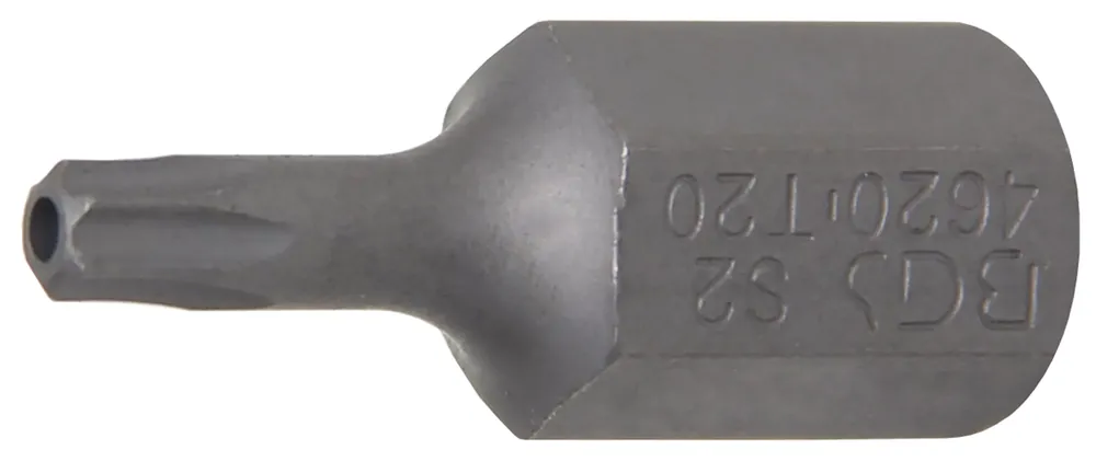 BGS Bit T20 mit Bohrung – Länge 30 mm – Außensechskant 10 mm (3/8 Zoll) Knallerangebot