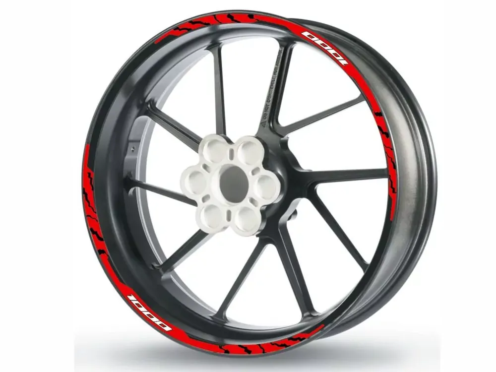 Sale Felgenrandaufkleber TBRACE 1000 ccm rot