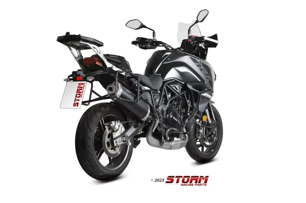 Solange Der Vorrat Reicht STORM by MIVV Oval Edelstahl Endschalldämpfer passend für Honda NT 1100 22-24
