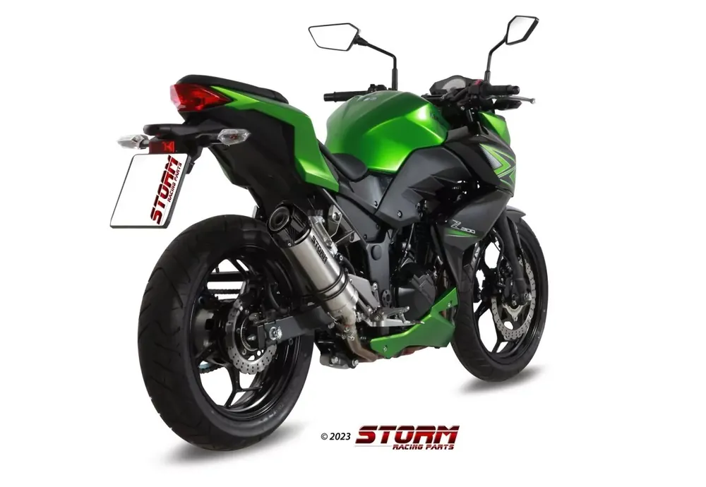 STORM by MIVV GP-C Edelstahl Endschalldämpfer passend für Kawasaki Ninja 300 13-16 Bestpreis