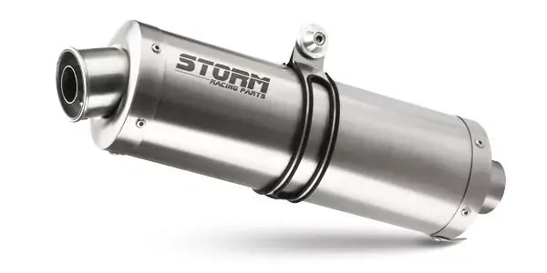 STORM BY MIVV Oval Edelstahl Endschalldämpfer passend für Honda XL750 Transalp 23- Schnäppchen