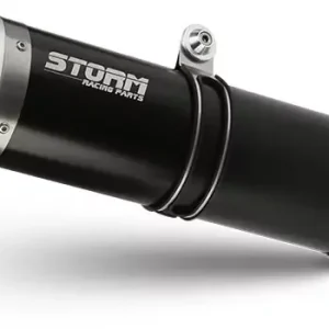 Direktkauf STORM BY MIVV Oval Edelstahl Schwarz passend für HONDA XL750 TRANSALP 23-